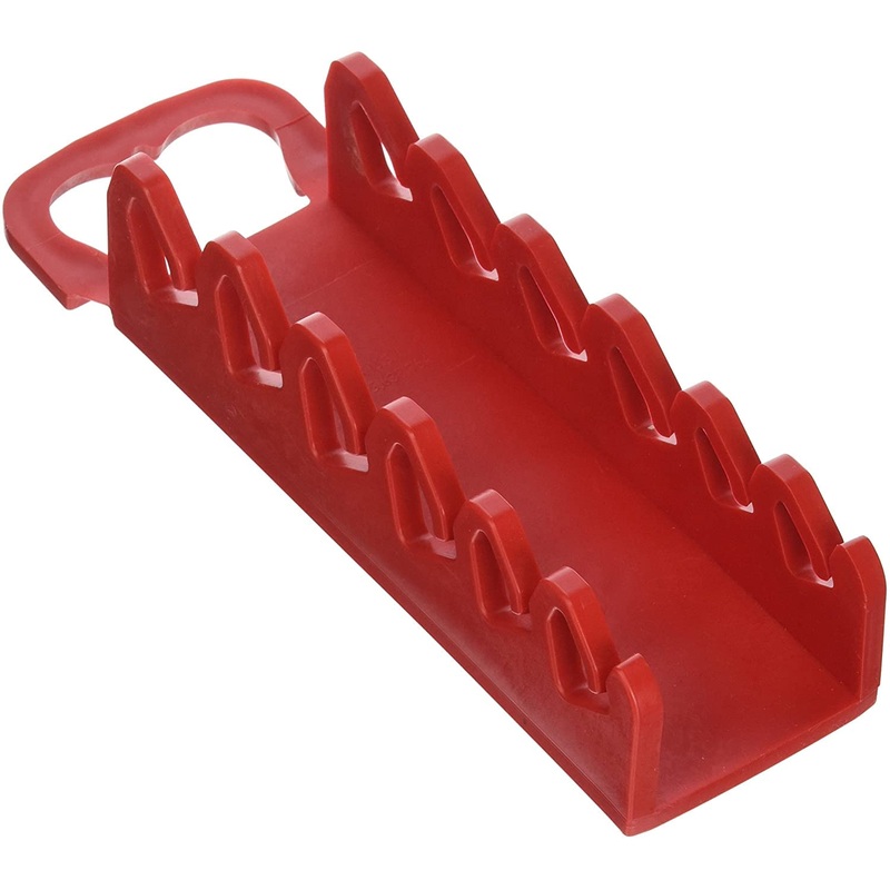 Ernst Manufacturing 6-Tool Screwdriver Gripper – Screwdriver Holder in Vibrant Red (Model 5306) for Portable, Wall-Mount or Pegboard Storage of Screwdriver Set