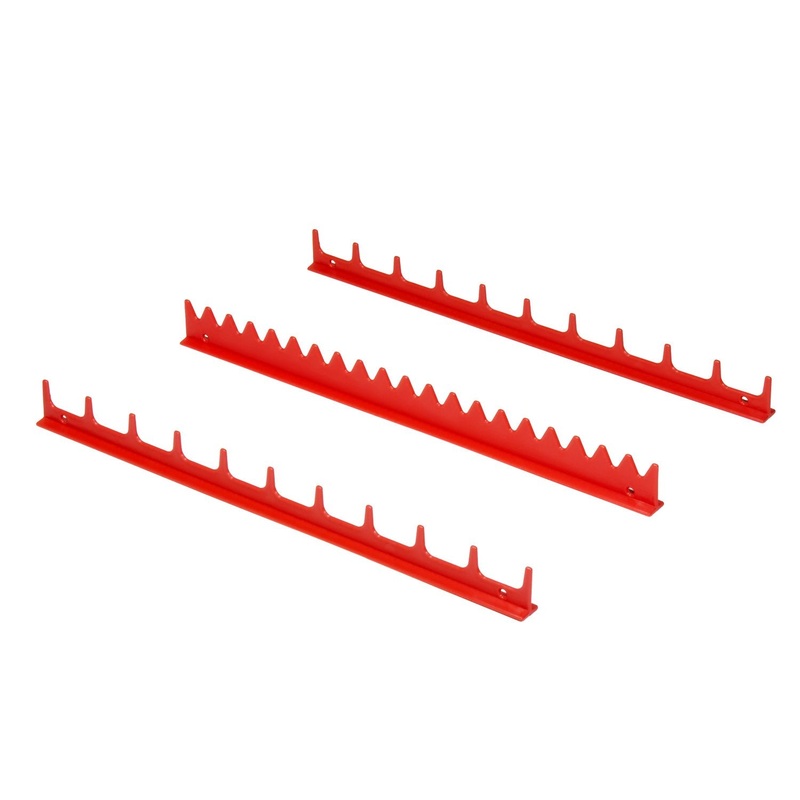 Ernst Manufacturing Screwdriver Rail Set, 20 Tool, Red (6010-Red)