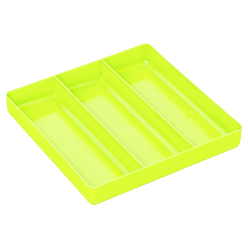 Ernst Manufacturing Toolbox Tray: Stackable Organizer Tray with 3 Compartments – Ideal for Trades, Mechanics, Electricians, Plumbers, Household Use, Hobbies – Heavy Duty – Made in the USA