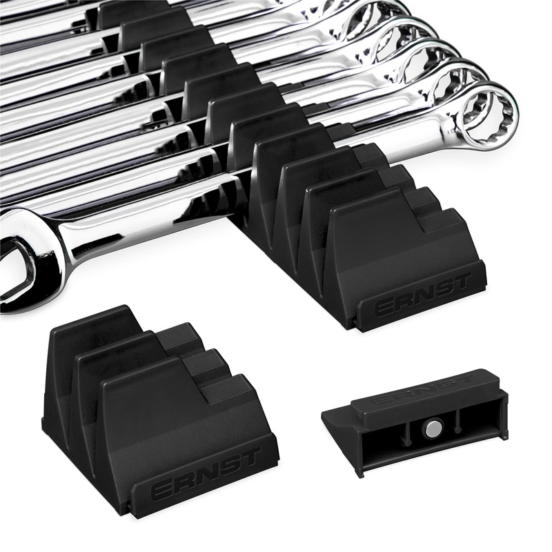 Ernst Manufacturing Wrench Pro – Modular Wrench Organizer for 20 Tools with Magnetic Base – Made in the USA