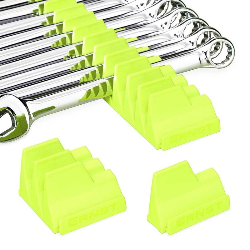 Ernst Manufacturing Wrench Pro – Modular Wrench Organizer for 40 Wrenches (Hi-Viz) – Made in the USA