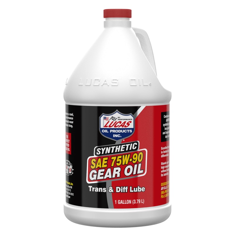 Lucas Oil 10048-PK4 75W90 Synthetic Gear Oil – 1 Gallon Jug, Pack of 4