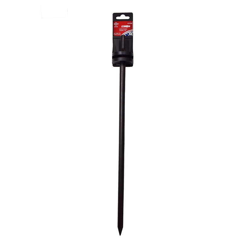 Mayhew Tools 31978HT Pneumatic Taper Punch, Sharp Point x 18 Hang Tag, Black Oxide Finish