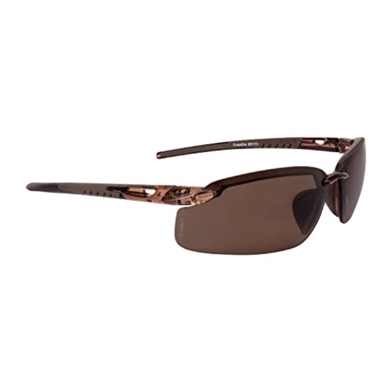 Radians ES5 Bifocal Safety Eyewear Crystal Brown Frame HD Brown Lens 1.5 Diopter