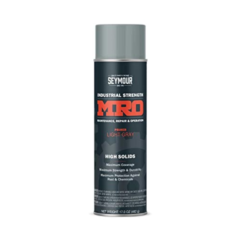 SEYMOUR 620-1431 Industrial MRO High Solids Spray Paint, Light Gray Primer , 17 Ounce (Pack of 1)