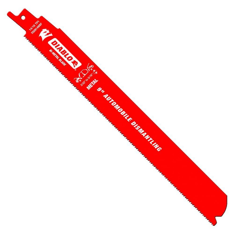 Diablo Tools 9 Bi Metal Reciprocating Blade for Auto Dismantling (25-Pack)