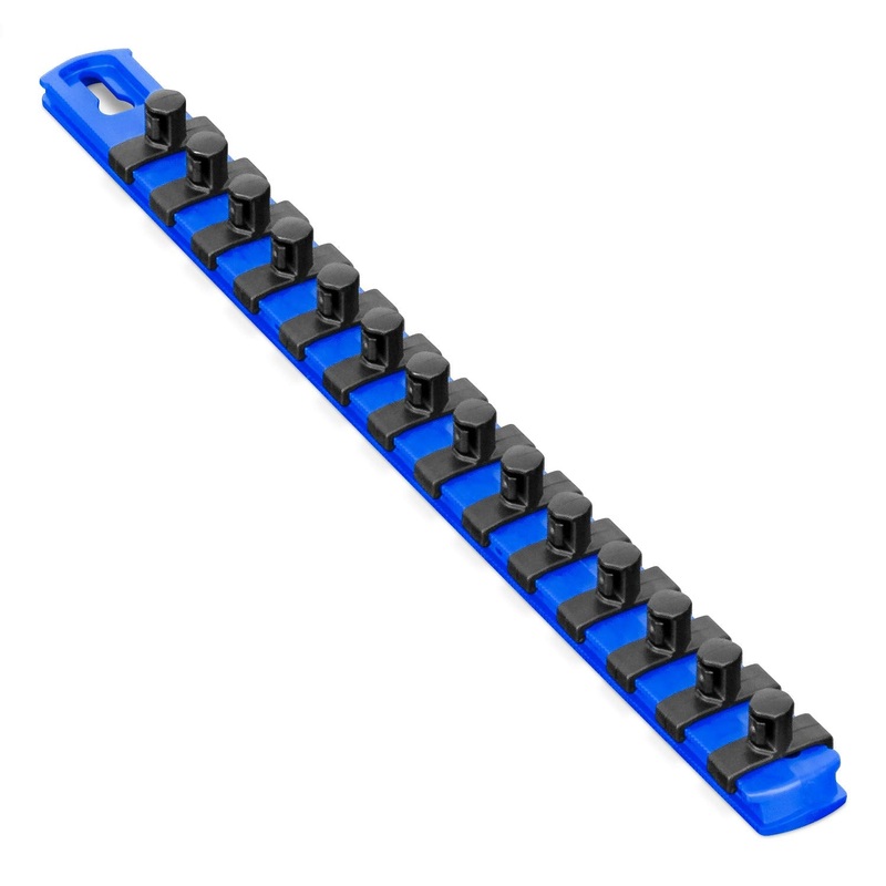 Ernst Manufacturing – 13 Socket Org Blue 3/8 Dr Twist Lock Clips (8418) 13-Inch 3/8-Inch Twist Clips Blue