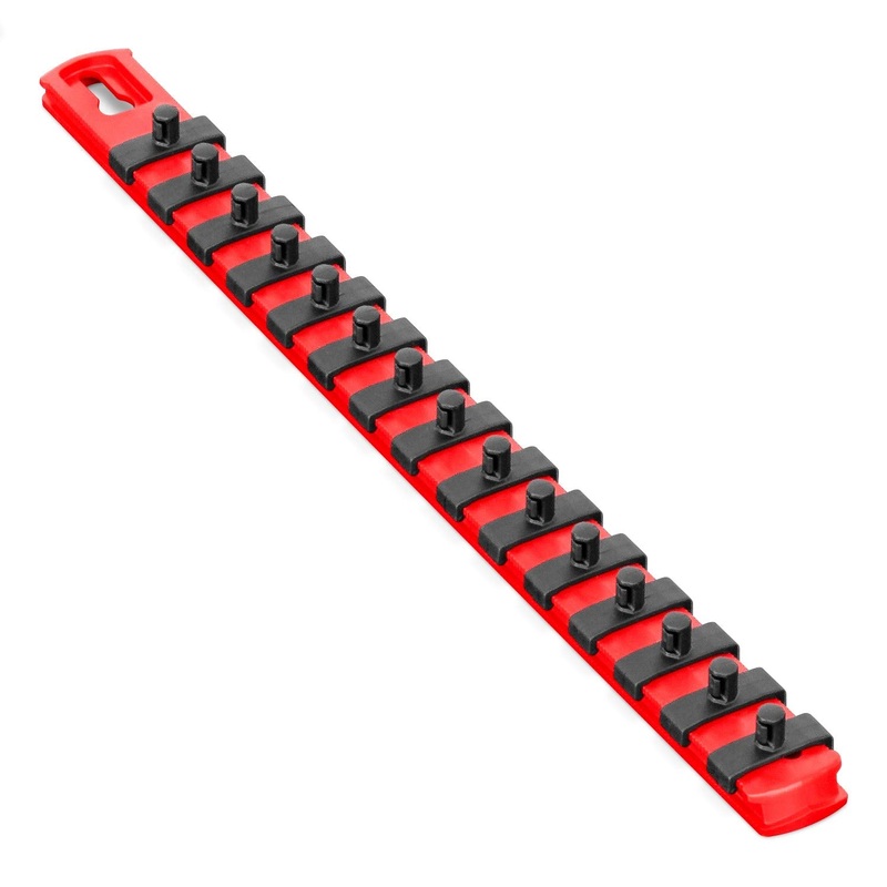 Ernst Manufacturing – 13 Socket Org Red 1/4 Dr Twist Lock Clips (8414) 13-Inch 1/4-Inch Twist Clips Red