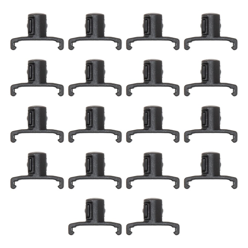 Ernst Manufacturing 3/8-Inch Dura-Pro Twist Lock Socket Clips, 15-Pack, Black – 8441