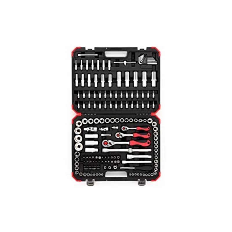 Gedore R45603172 172 Socket Set, 172 Pieces in Case, 1/2-inch 3/8 and 1/4 Sockets and Bits