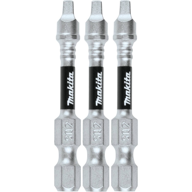 Makita E-00804 – Impact XPS #2 Square 2 Power Bit, 3/pk