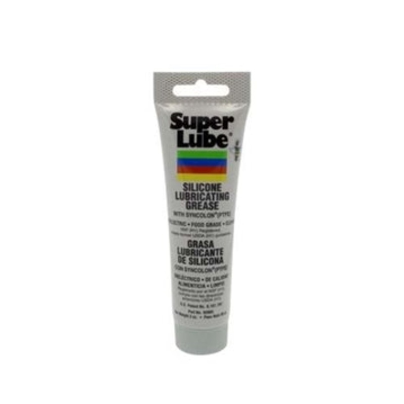 Super Lube Silicone Lubricating Grease with PTFE, 3 oz Tube, Translucent White