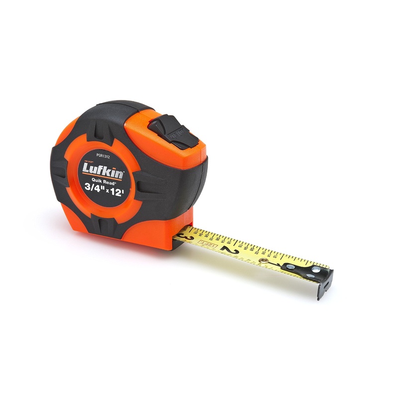 Crescent Lufkin 3/4 x 12′ Quikread Power Return Yellow Clad Tape Measure – PQR1312N