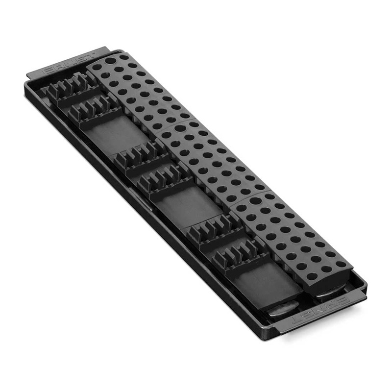 ERNST Bit Boss – Premium 1/4 inch Hex Tool Bit Organization Solution for Toolbox, Fits 90 Long and Short Bits Black