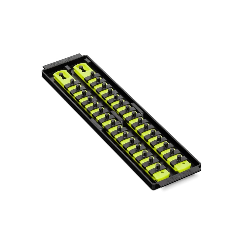 Ernst Manufacturing 8467HV 13-Inch Socket Boss, Premium 2-Rail 1/4-Inch-Drive Socket Organizer Rails, High Visibility – Made in the USA 13-INCH 1/4 Hi-viz