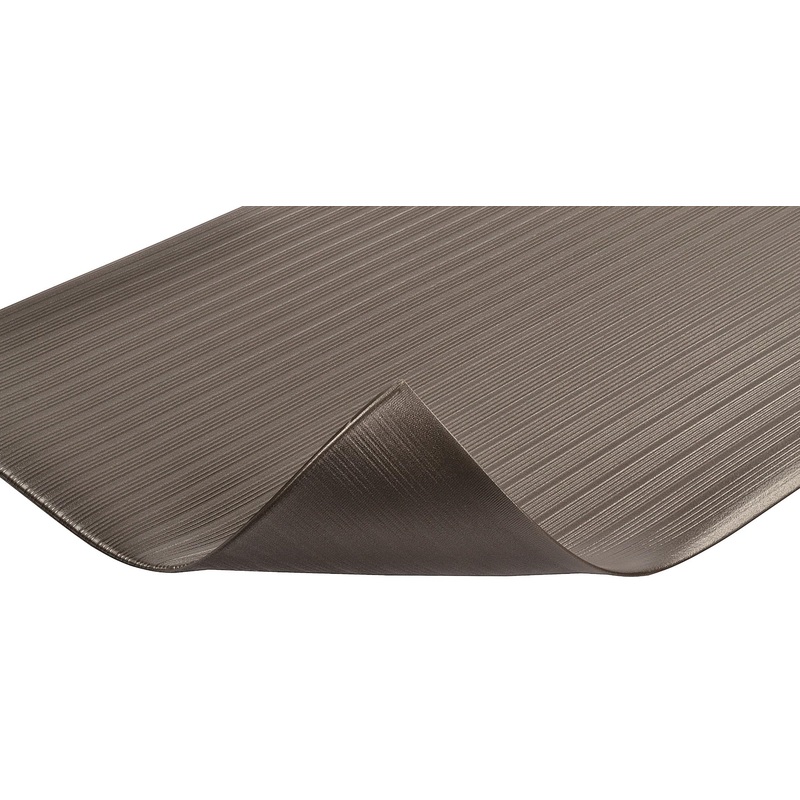 Notrax 410 Airug 4′ x 60′ x 3/8 Anti Fatigue Mat, Enhanced Slip Resistance with Beveled Edges and Ribbed Surface, Ideal for Industrial and Commercial Workplaces, Black, 410R0348BL Ribbed Surface 4′ x 60′ x 3/8 Black