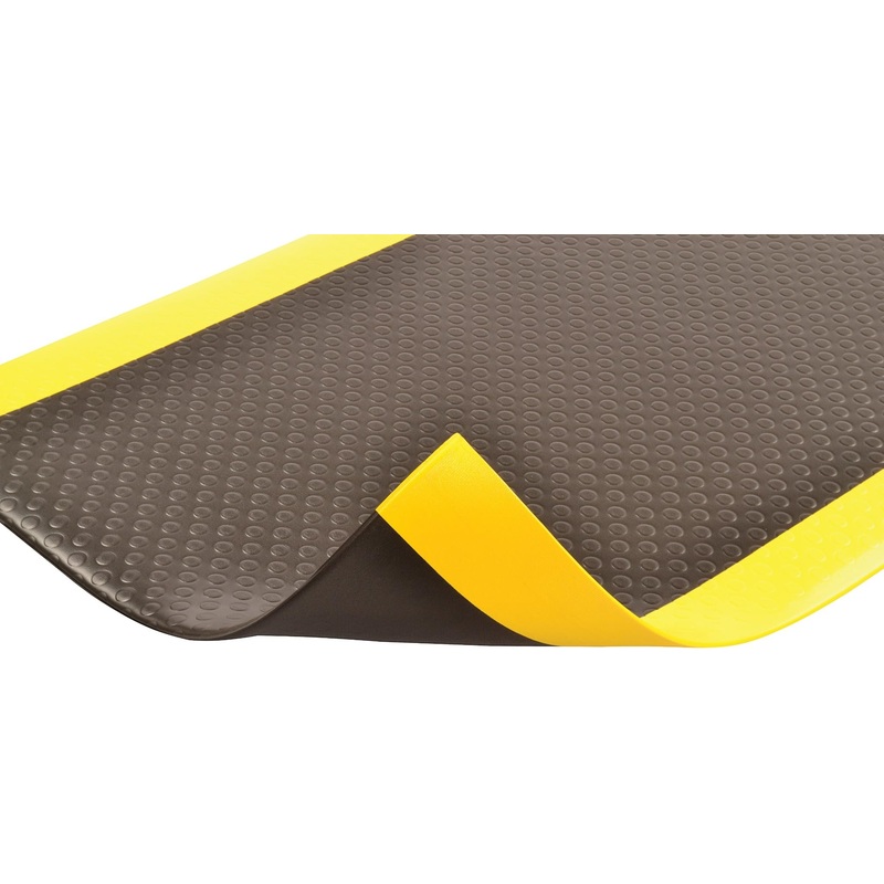 Notrax 417 Bubble Sof-Tred with Dyna-Shield 3′ x 5′ x 1/2 Anti Fatigue Mat, Slip Resistant Bubble Textured Surface, Ideal for Industrial and Commercial Workplaces, Black/Yellow, 417S0035BY Black/Yellow 3′ x 5′ x 1/2 Bubble Textured Surface