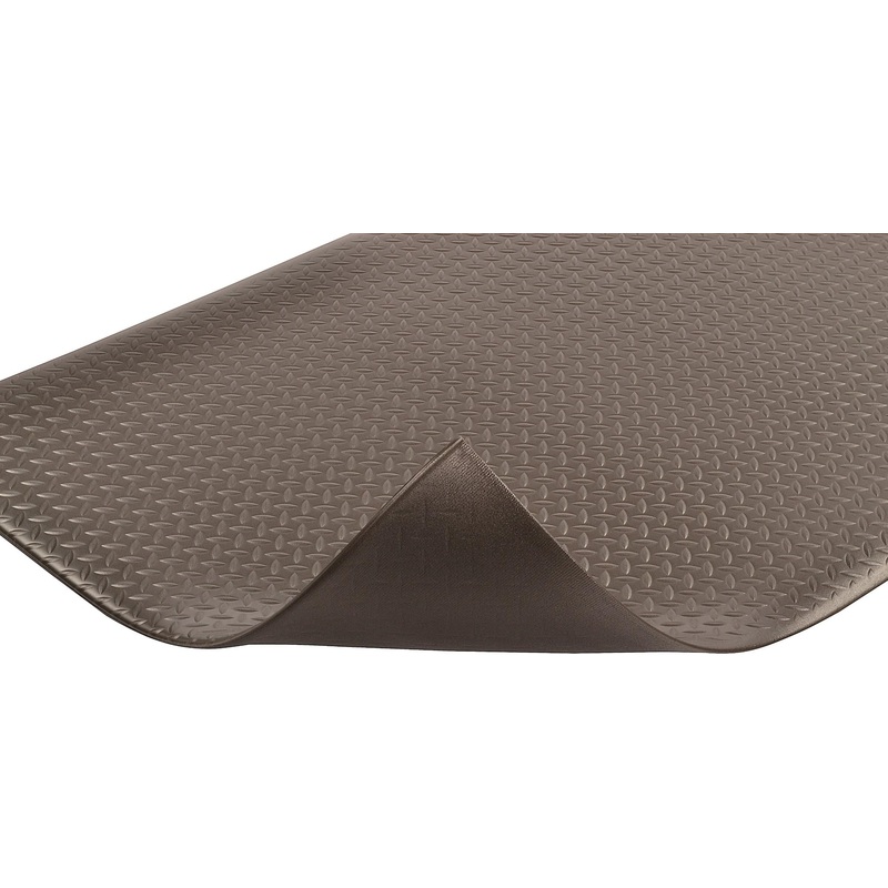Notrax 419 Diamond Sof-Tred with Dyna-Shield 2′ x 60′ x 1/2 Anti Fatigue Mat, Slip Resistant Diamond Textured Surface, Ideal for Industrial and Commercial Workplaces, Black, 419R0024BL Black 2’W x 60’L Diamond Textured Surface