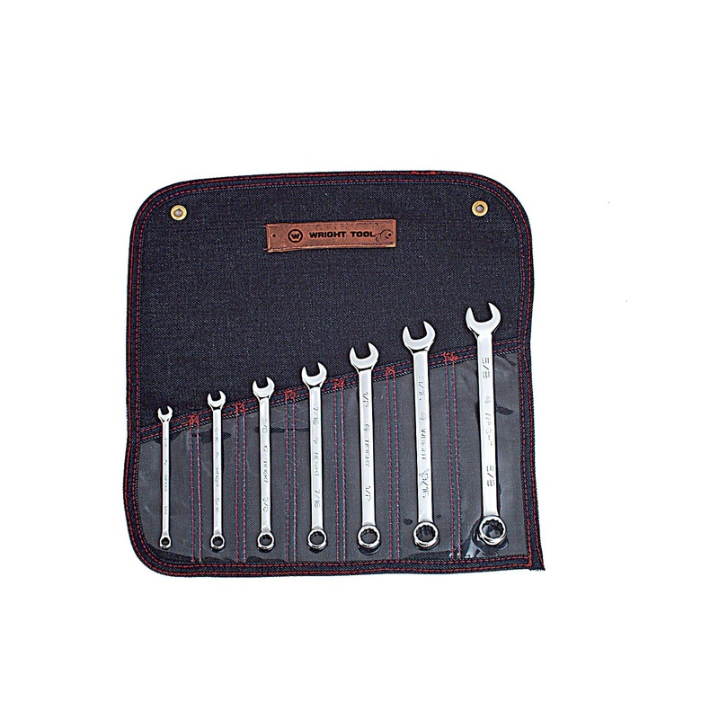 Wright Tool 905 Full Polish 12 Point Combination Wrench Set 1/4 – 5/8 (7-Piece)