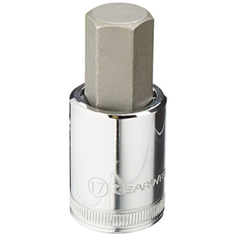 GEARWRENCH 1/2 Drive Hex Bit Socket, 17mm – 80663