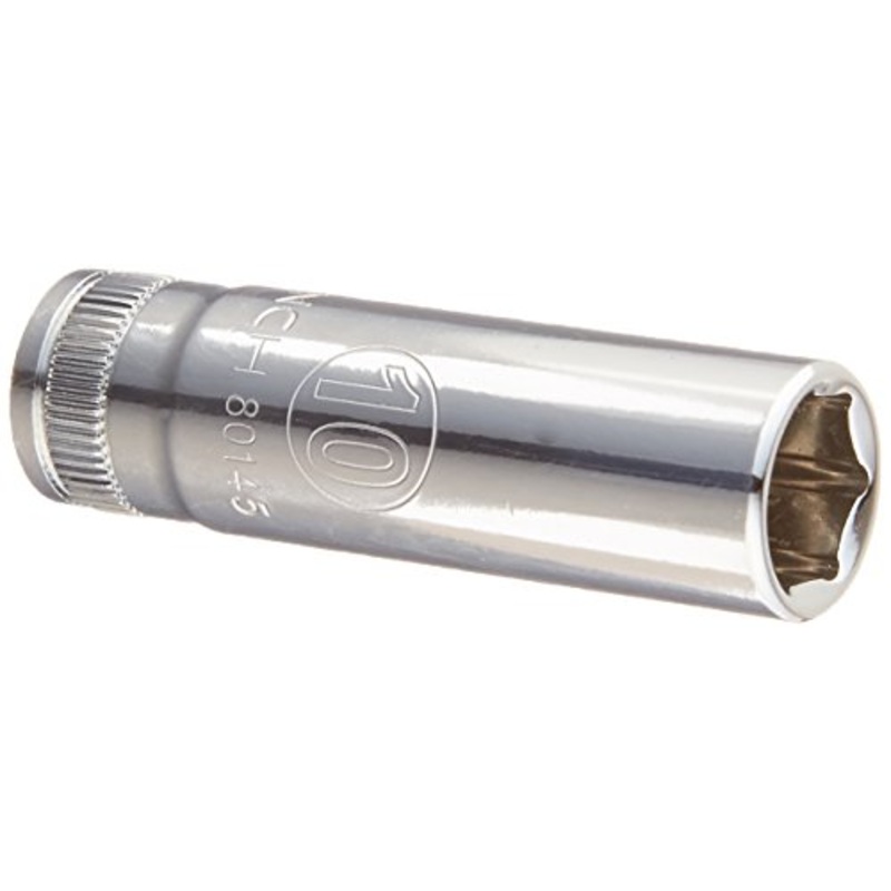 GEARWRENCH 1/4 Drive 6 Pt. Deep Socket, 10mm – 80145
