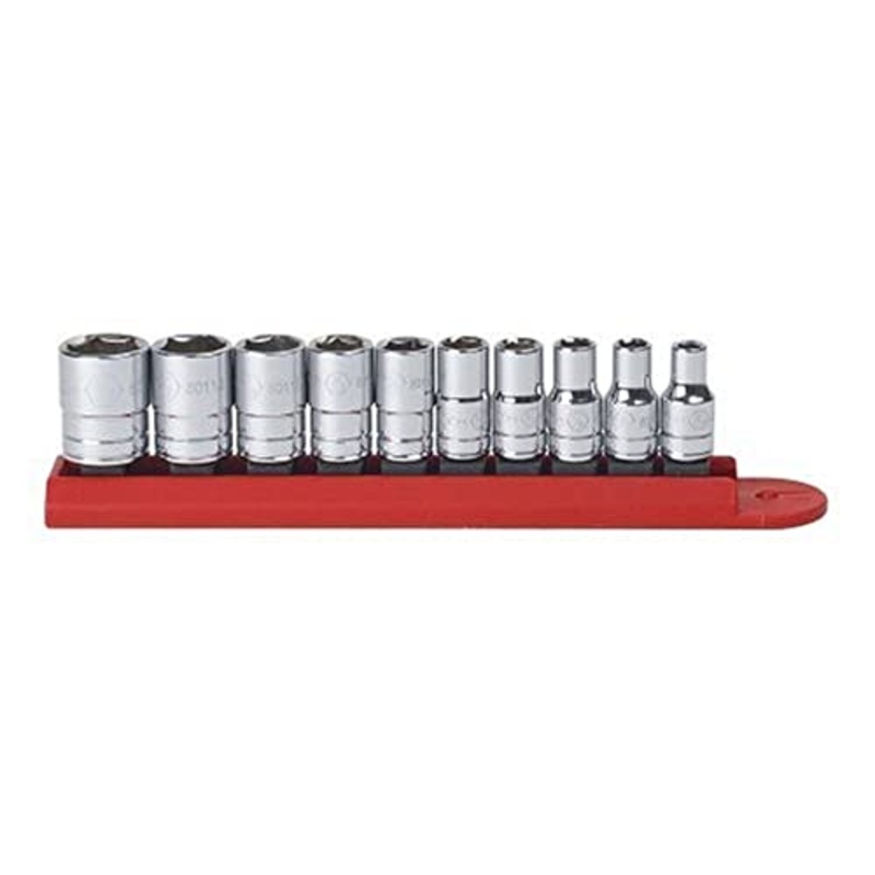 GEARWRENCH 10 Pc. 1/4 Drive 6 Pt. Standard Socket Set, SAE – 80303