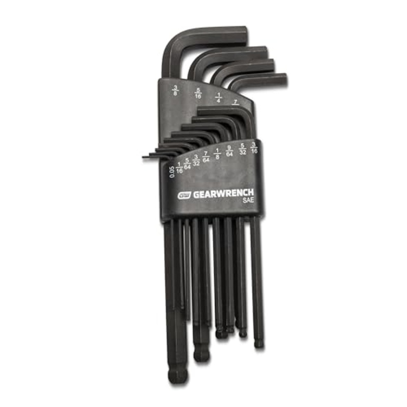 GEARWRENCH 13 Piece Long Ball End SAE Hex Key Set – 83524