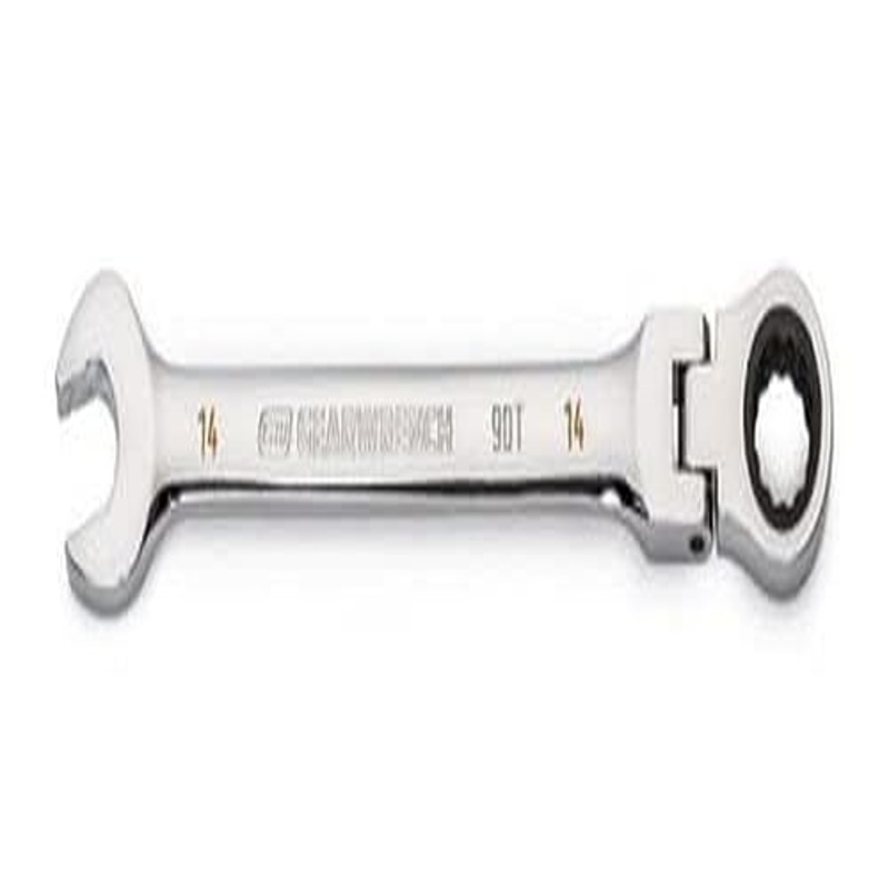 GEARWRENCH 14mm 4 Degree Swing Arch 12 Point Flex Head Ratcheting Combination Wrench – 86714