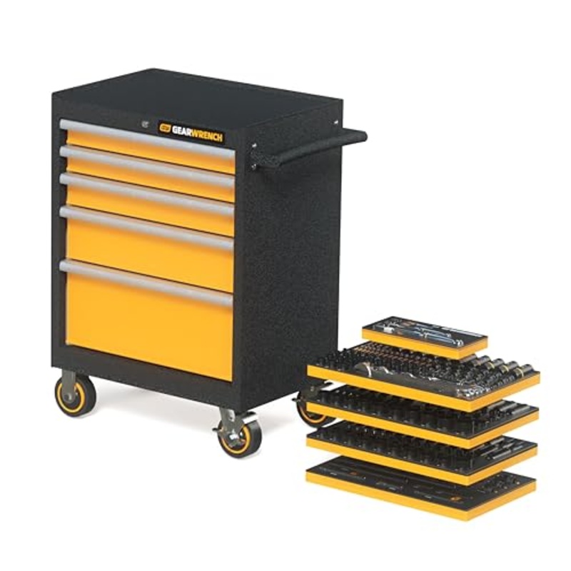 GEARWRENCH 247 Piece MEGAMOD Mechanics Tool Set in Modular Foam Trays with Storage Unit | MEGAMOD247