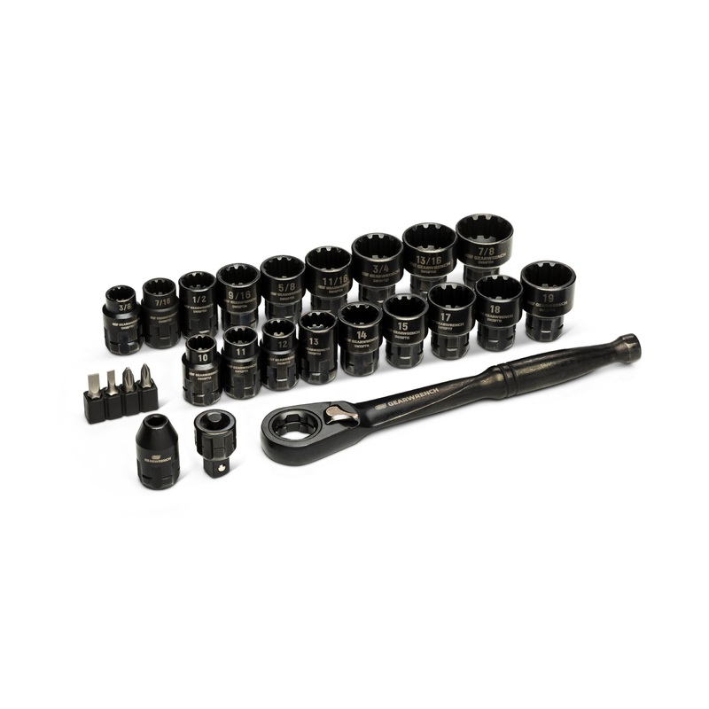 GEARWRENCH 25 Piece 3/8 Drive Pass Through Ratchet and Socket Set | GWX6PT25