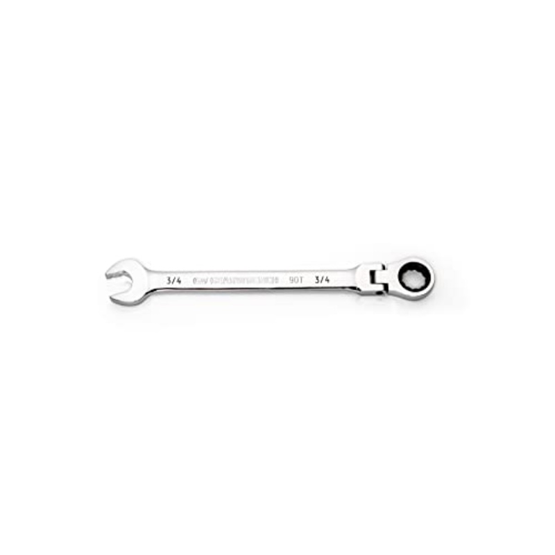 GEARWRENCH 3/4 4 Degree Swing Arch 12 Point Flex Head Ratcheting Combination Wrench – 86749