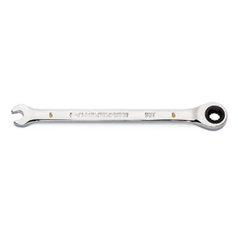 GEARWRENCH 6mm 4 Degree Swing Arch 12 Point Ratcheting Combination Wrench – 86906