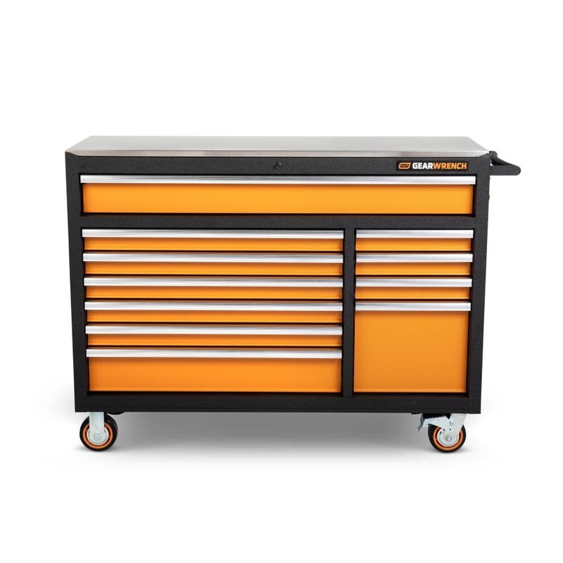 GEARWRENCH GSX Series Rolling Tool Cabinet 51in 11 Drawer Cabinet with Stainless Steel Worktop