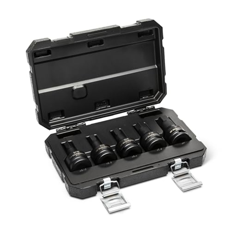GEARWRENCH Impact Hex Bit Socket Set – 3/4in Drive | 5 Piece | SAE | 84899-06