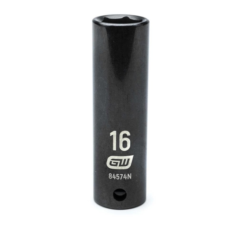 GEARWRENCH 1/2 Drive Deep Impact Metric Socket 16mm, 6 Point – 84574N
