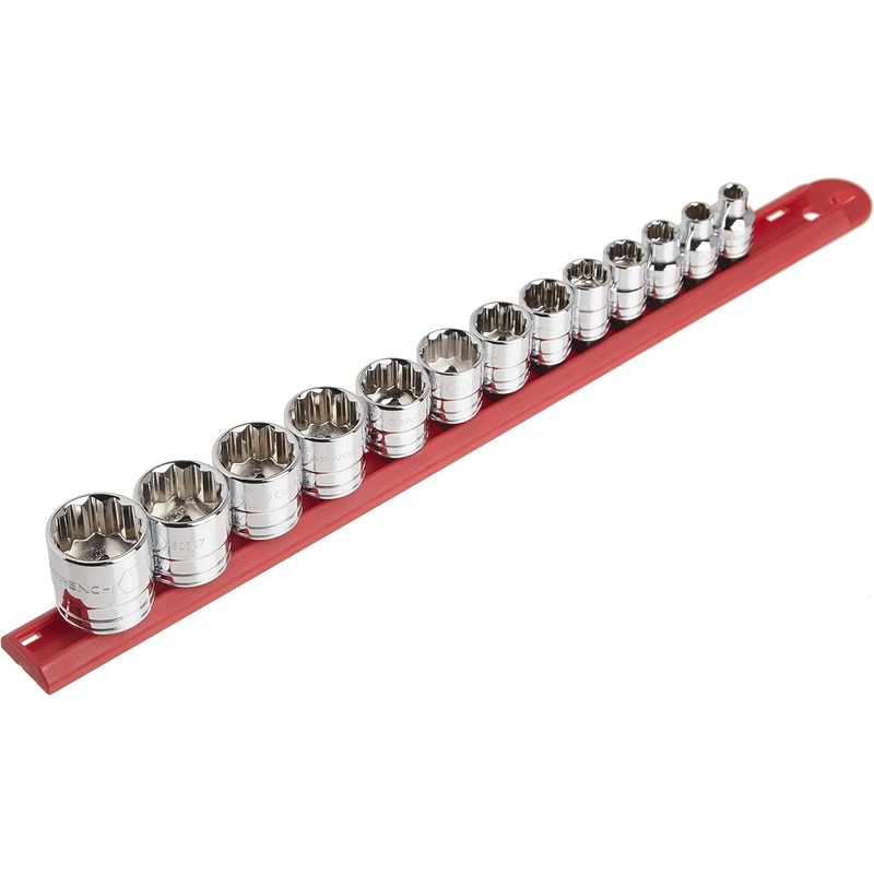 GEARWRENCH 13 Pc. 3/8 Drive 12 Pt. Standard Socket Set, SAE – 80561