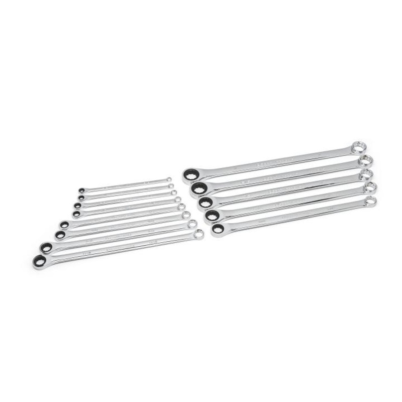 GEARWRENCH 13 Pc. GearBox 12 Pt. XL Double Box Ratcheting Wrench Set, SAE – 85999