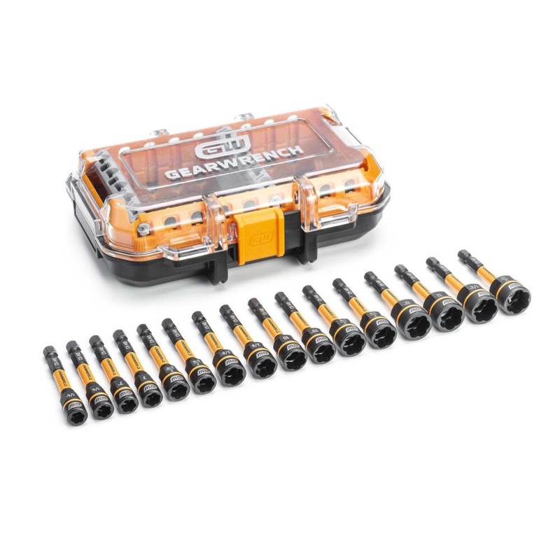 GEARWRENCH 16 Pc. Bolt Biter Nut Extractor & Driver Set – 86171