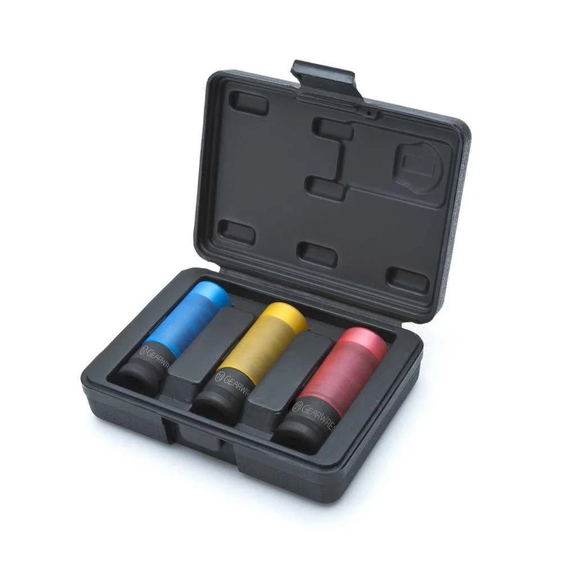 GEARWRENCH 3 Piece 1/2 Drive High-Strength Wheel Protector Impact Metric Socket Set | 84946