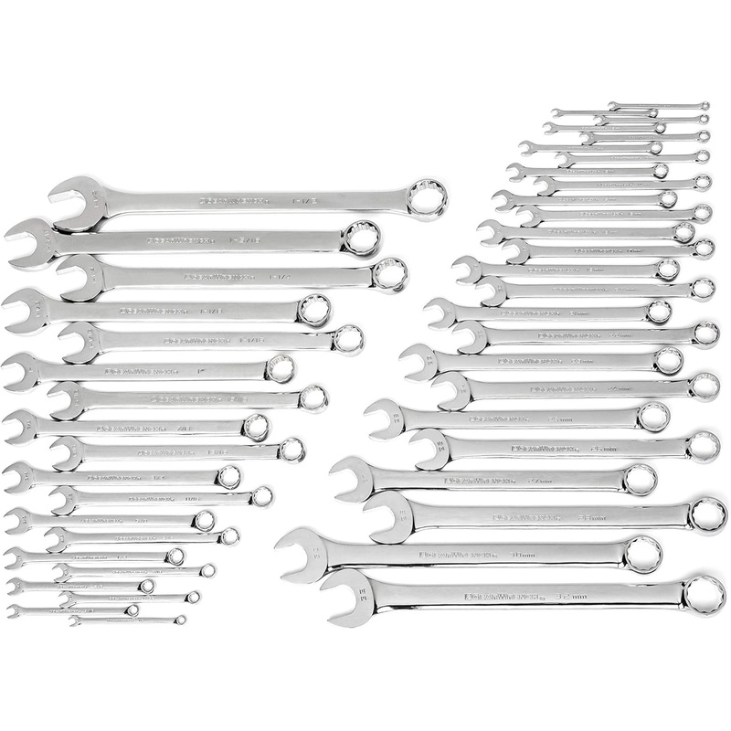GEARWRENCH 44 Pc. Master Combination Wrench Set, Metric/SAE – 81919