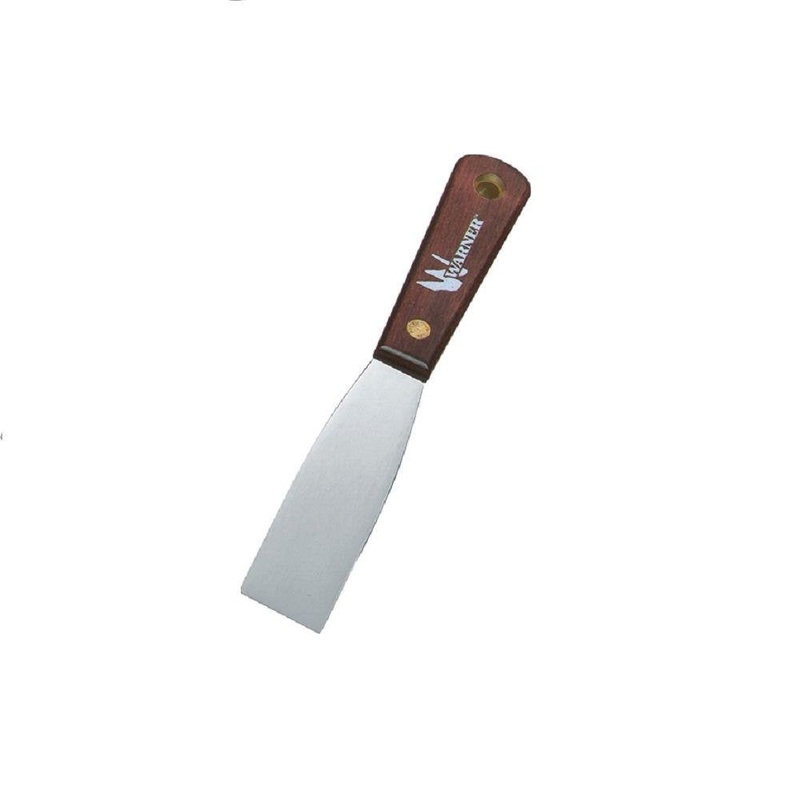 Warner Manufacturing (621) 1-1/4 Full Flex Putty Knife, Carbon Steel, Rosewood Handle
