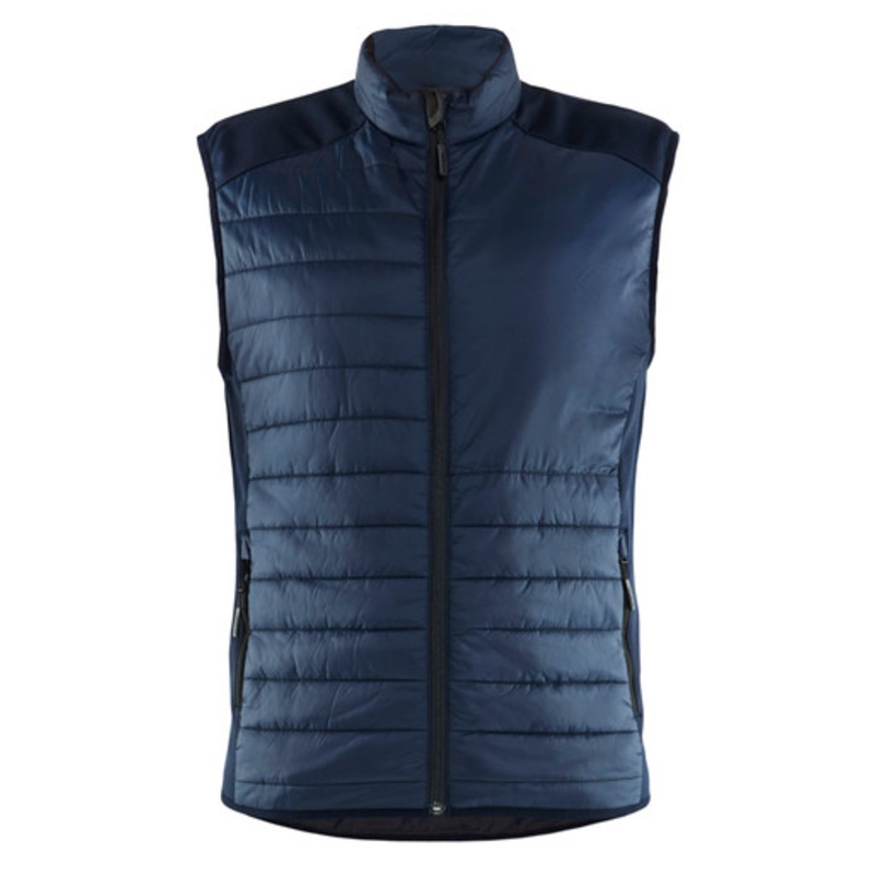 BLAKLADER Vest | 3863 Dark Navy Blue Quilted Lined Vest with Two Way Zip