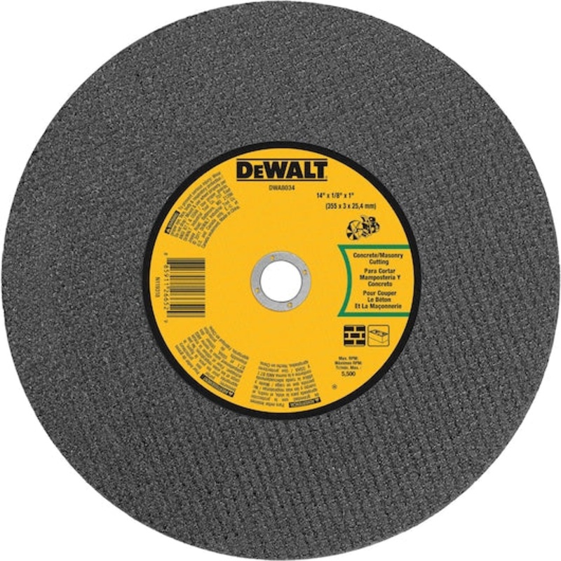 DEWALT (DWA8034) 14 High-Speed Concrete Cutting Wheels