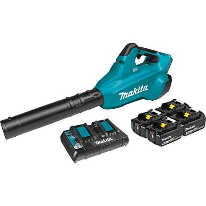 Makita (XBU02PT1) 18V X2 (36V) LXT Lithium-Ion Brushless Cordless Blower Kit with 4 Batteries (5.0Ah)
