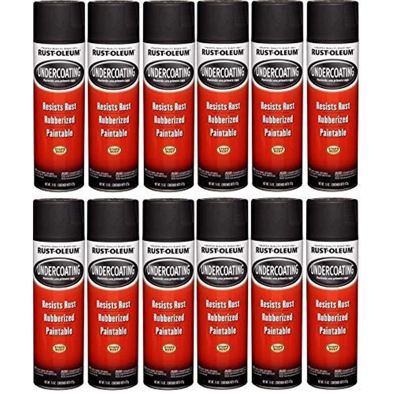 Rust-Oleum 248657 Black Undercoating 15 oz. (Pack of 12)