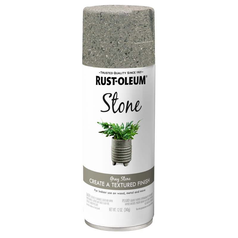 Rust-Oleum 7992830 Stone Creations Spray, 12 oz, Gray Stone (Pack of 1)
