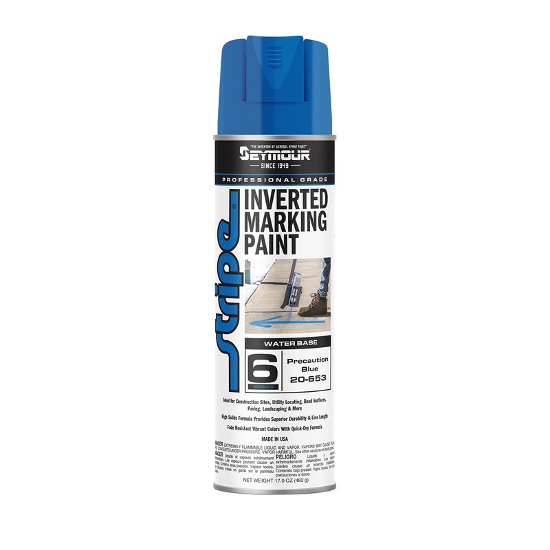 Seymour (20-653) Stripe Inverted Tip Marker, Precaution Blue