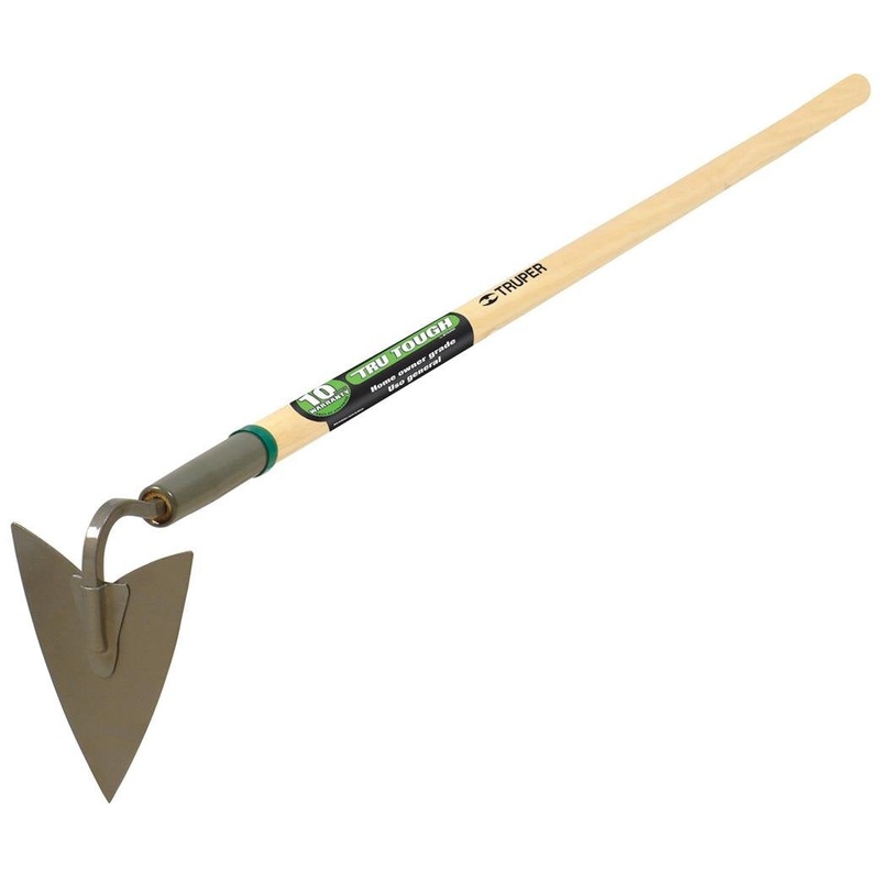Truper (30002) Tru Tough Welded Warren Hoe, 4-3/4-Inch Head, Wood Handle, 54-Inch