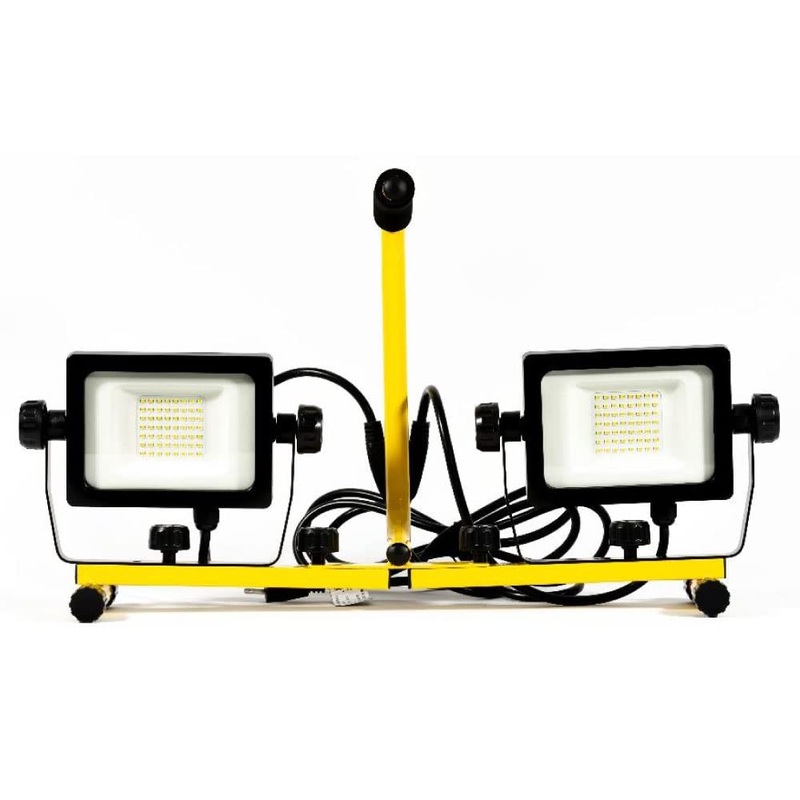 Warner Tool (11388) 8000 Lumen Led Portable 2-Fixture Worklight Dual Light