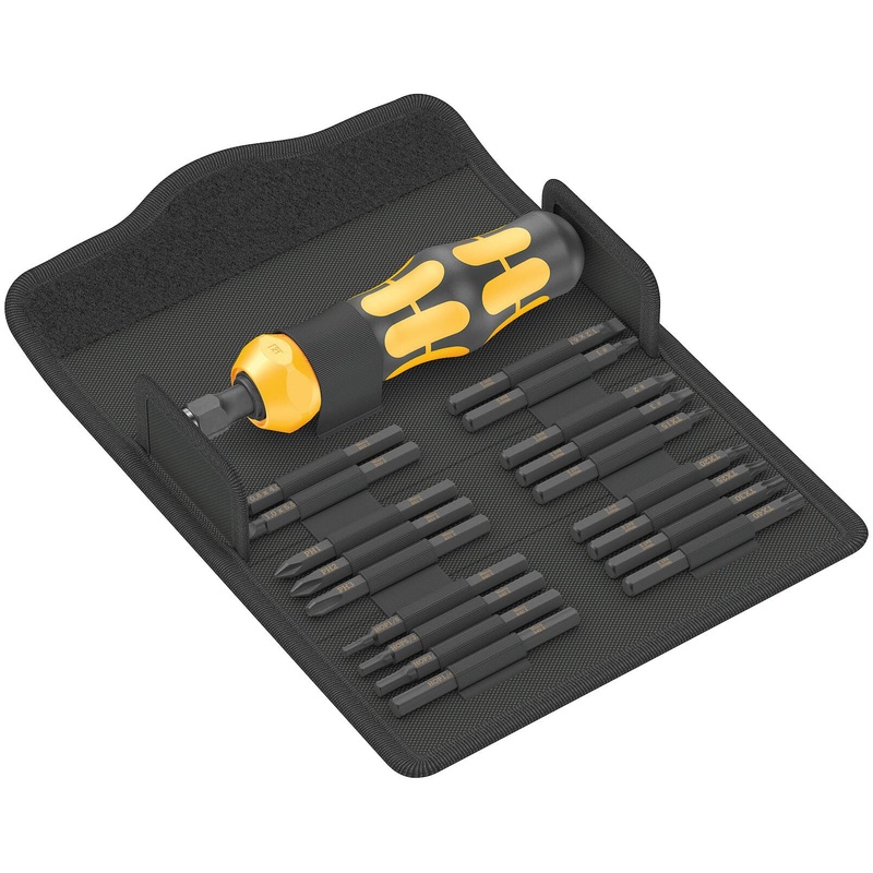 Wera Tools (05018111001) Kraftform Kompakt 900 Imperial Set 1, Impact Screwdriver Set, 19 Pieces